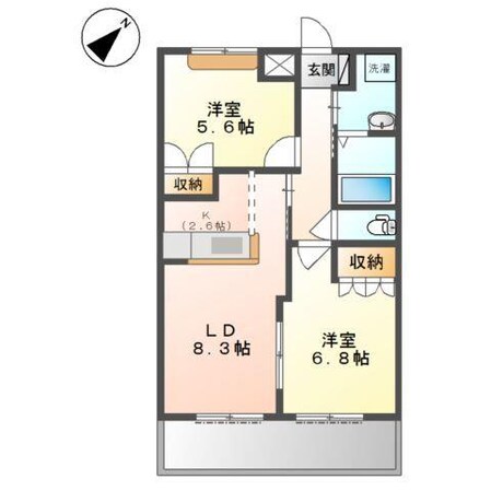 加古川駅 徒歩20分 1階の物件間取画像